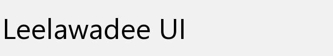 Leelawadee UI