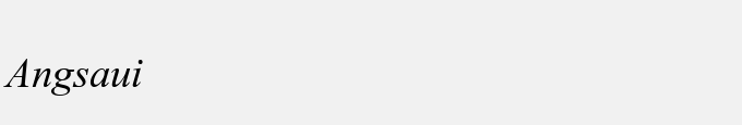 Angsana UPC Italic