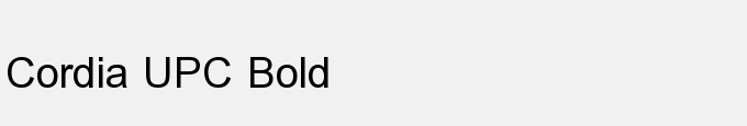 Cordia UPC Bold