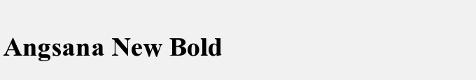 Angsana New Bold