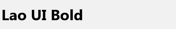 Lao UI Bold