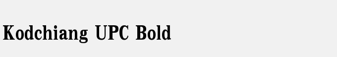 Kodchiang UPC Bold
