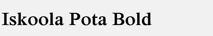 Iskoola Pota Bold