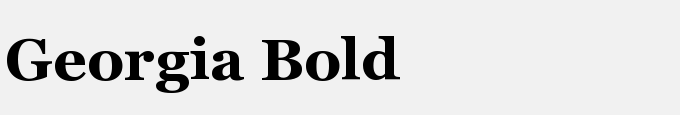 Georgia Bold