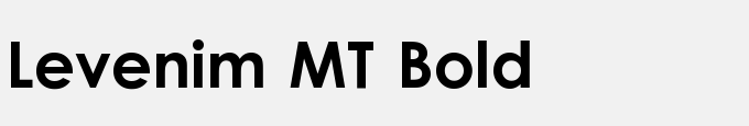 Levenim MT Bold