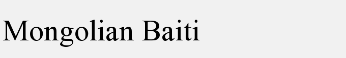 Mongolian Baiti