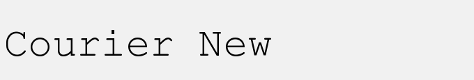 Courier New