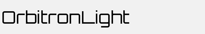 Orbitron-Light