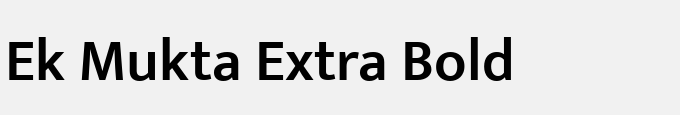 Ek Mukta Extra Bold