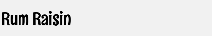 Rum Raisin