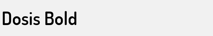 Dosis Bold