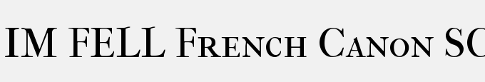 IM FELL French Canon SC