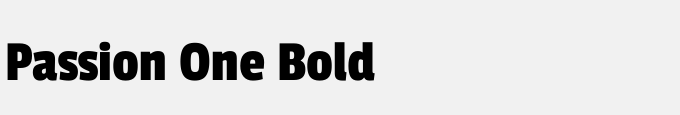 Passion One Bold