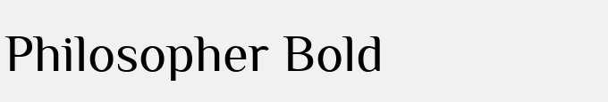 Philosopher Bold