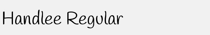 Handlee Regular