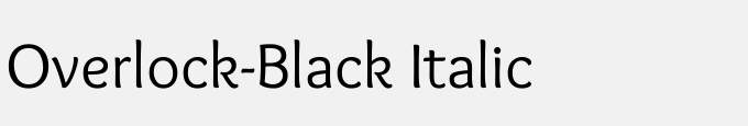 Overlock-Black Italic