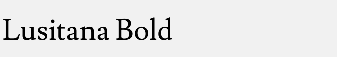 Lusitana Bold