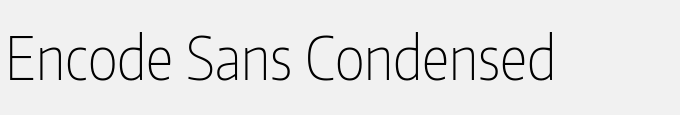 Encode Sans Condensed