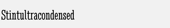 Stint Ultra Condensed