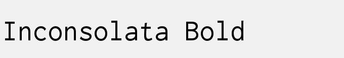 Inconsolata Bold