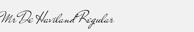 Mr De Haviland Regular
