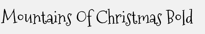 Mountains Of Christmas Bold
