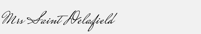 Mrs Saint Delafield