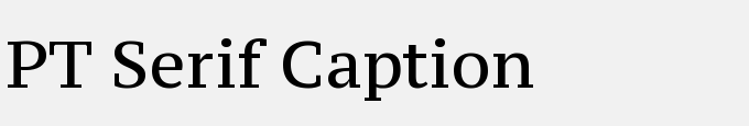 PT Serif Caption