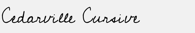 Cedarville Cursive