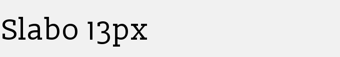 Slabo 13px