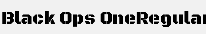 Black Ops One-Regular