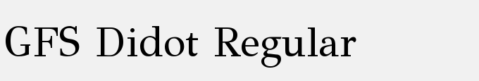 GFS Didot Regular
