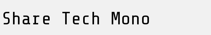 Share Tech Mono