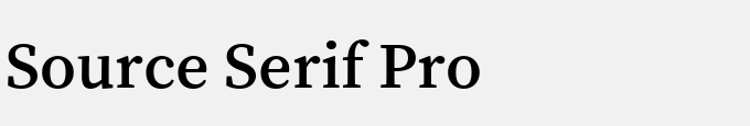 Source Serif Pro