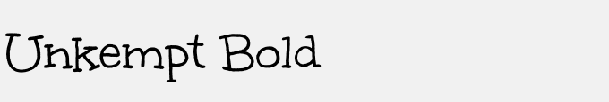 Unkempt Bold