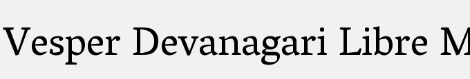 Vesper Devanagari Libre Medium