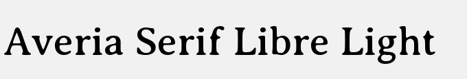 Averia Serif Libre Light