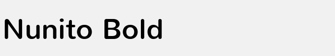 Nunito Bold