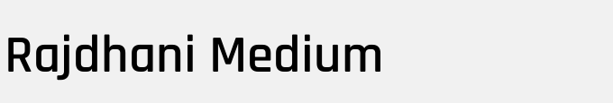 Rajdhani Medium