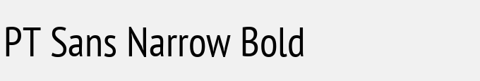 PT Sans Narrow Bold