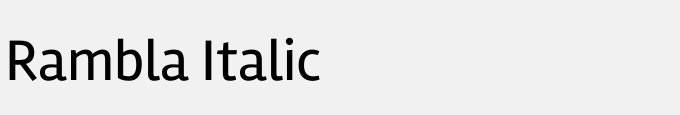 Rambla Italic