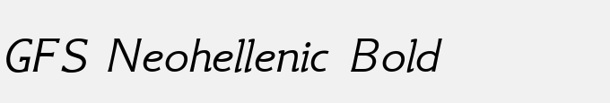 GFS Neohellenic Bold