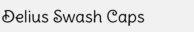 Delius Swash Caps