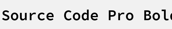 Source Code Pro Bold