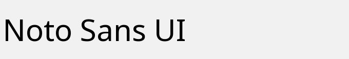 Noto Sans UI