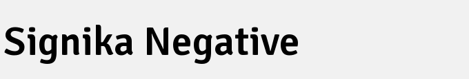 Signika Negative