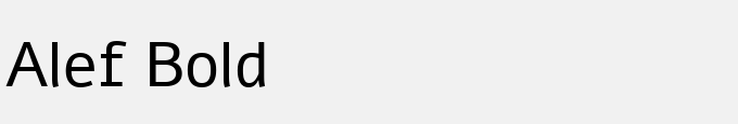 Alef Bold