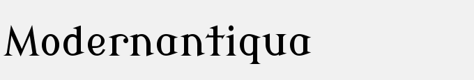 Modern Antiqua Regular