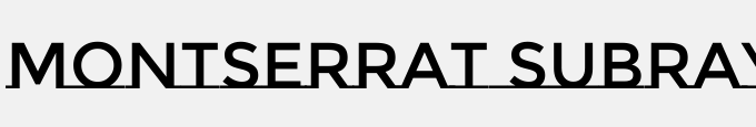Montserrat Subrayada-Bold