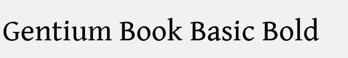 Gentium Book Basic Bold